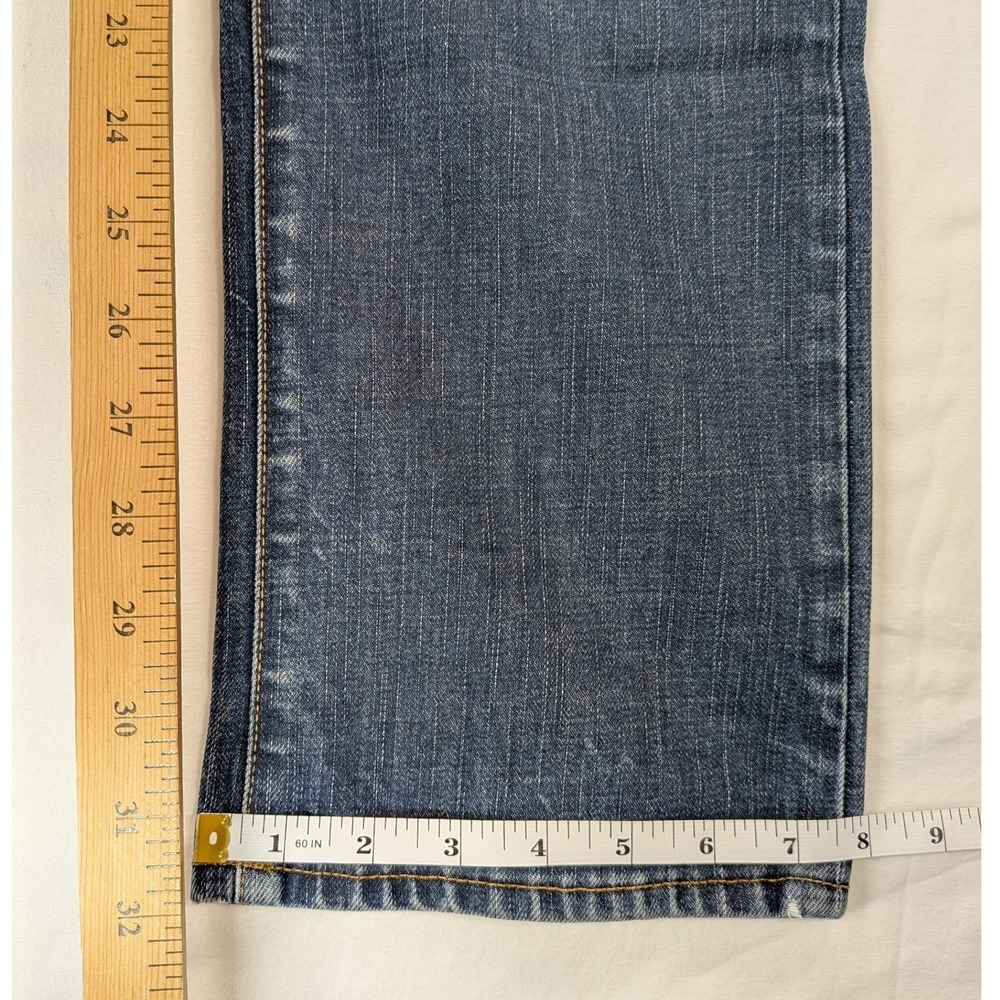 American Eagle Jeans Mens 30 x 34 Original Straight Medium Wash Blue 100% Cotton - Picture 10 of 12